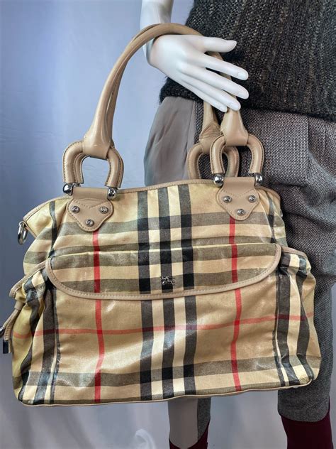 designer diaper bag logo burberry|Burberry diaper bag outlet.